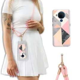 etui-do-nokia-5-4-ekskluzywne-crossbody-skorzana-smycz-rozowe-kobiece-wzory