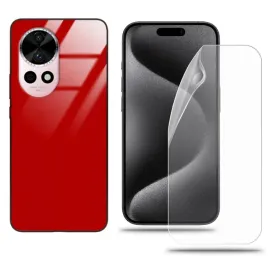etui-do-huawei-nova-12-pro-case-czerwony-zestaw-folia-hydrozelowa-komplet