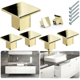 galka-meblowa-kwadratowa-uchwyt-meblowy-zloty-polysk-loft-zlota-galki-x5