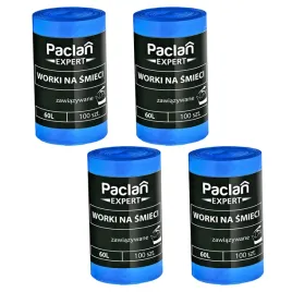 worki-na-smieci-60l-4x100-szt-paclan-expert-zawiazywane-mocne-nie-pekajace