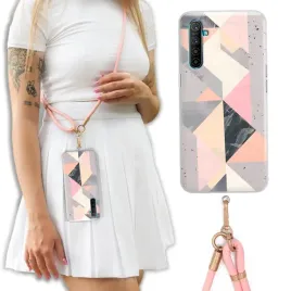 etui-do-realme-x2-ekskluzywne-crossbody-skorzana-smycz-rozowe-kobiece-wzory