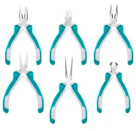 zestaw-szczypiec-precyzyjnych-total-6-sztuk-mini-narzedzi-o-dlugosci-115mm