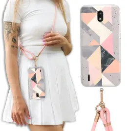 etui-do-nokia-1-3-ekskluzywne-crossbody-skorzana-smycz-rozowe-kobiece-wzory