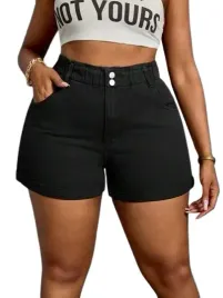 shein-czarne-krotkie-spodenki-wysoki-stan-jeansowe-plus-size-44-1db