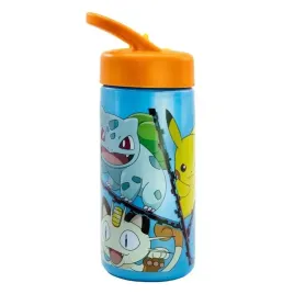 bidon-na-wode-napoj-dzieciecy-butelka-ze-slomka-i-uchwytem-pokemon-pikachu
