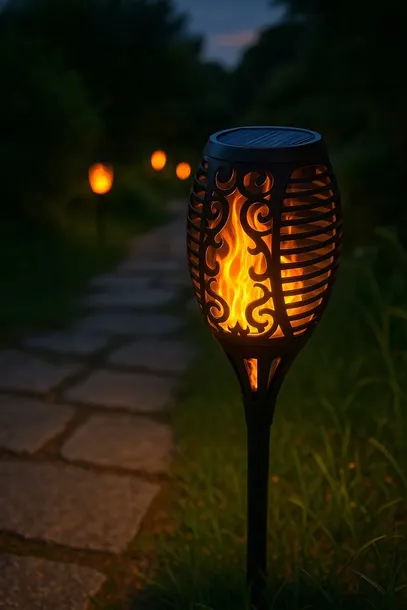 8x-lampa-solarna-pochodnia-wbijana-do-ogrodu-lampki-ogrodowe-led-plomien-waga-z-opakowaniem-0-12-kg