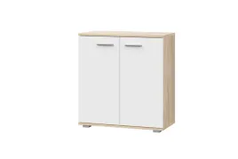 komoda-szafka-biala-dab-sonoma-drzwi-69cm-2d-salon-fun-kd-1-meble-craft