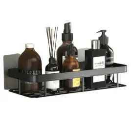 komplet-2-szt-polka-lazienkowa-wiszaca-metalowa-samoprzylepna-czarna-loft