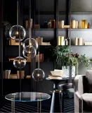 lampa-sufitowa-wiszaca-szklana-kula-20-cm-g4-transparentna-chromowana-dlugosc-wysokosc-16-5-cm