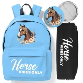 zestaw-plecak-niebieski-piornik-pin-horse-vibes-only-do-szkoly-modny-styl