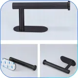 czarny-uchwyt-wieszak-na-papier-toaletowy-scienny-samoprzylepny-loft-stan-opakowania-oryginalne