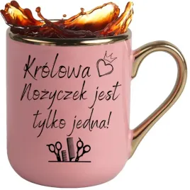 kubek-elegant-rozowy-na-prezent-dla-fryzjerki-krolowa-nozyczek-rozne-wzory