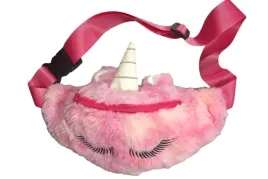 nerka-saszetka-biodrowa-dla-dzieci-pluszowa-miekka-futrzana-jednorozec-roz