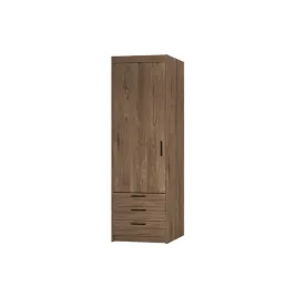 szafa-livio-1d-3s-60-cm-dab-lefkas-waska-z-szufladami-drzwi-uchylne