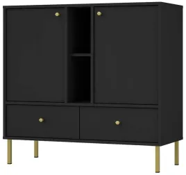 komoda-okinawa-ii-825-czarny-grafit-nogi-proste