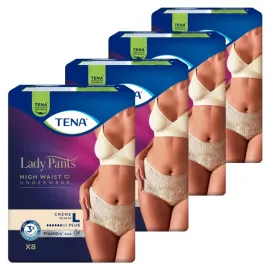 4x8szt-kobieca-bielizna-chlonna-l-wysoki-stan-tena-lady-pants-plus-creme