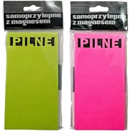 karteczki-samoprzylepne-pilne-z-magnesem-75x150mm-51k-neon-2-sztuki