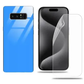 etui-do-samsung-note-8-case-niebieski-zestaw-folia-hydrozelowa-komplet-hit
