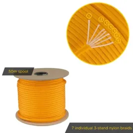 linka-edcx-4mm-paracord-550-orange-yellow-50m