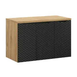 szafki-lazienkowe-90-cm-czarny-mat-dab-z-frezami-blat