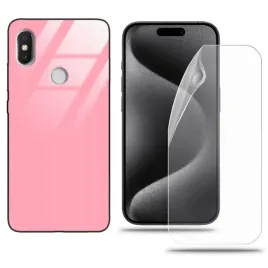etui-do-xiaomi-redmi-s2-case-rozowy-zestaw-folia-hydrozelowa-komplet-trend
