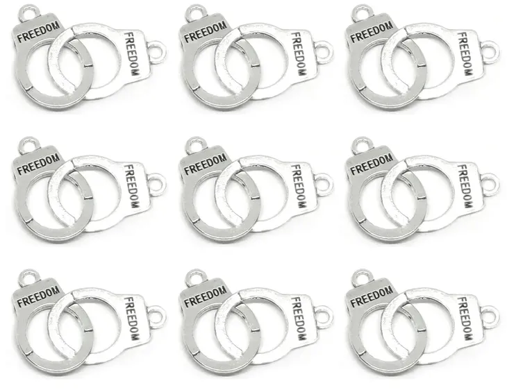 Łącznik do Bransoletek Zawieszka Ozdoba KAJDANKI FREEDOM Metal Ruchomy 9szt