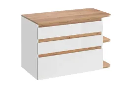 komoda-lazienkowa-94-cm-bialy-polysk-z-debem-zlotym-szuflady