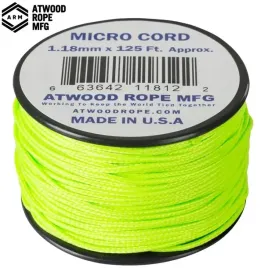 linka-atwood-rope-mfg-micro-cord-118mm-38m-125ft-neon-green