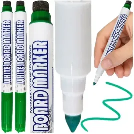 marker-suchoscieralny-do-bialych-tablic-granit-ze-scieraczem-zielony-2szt