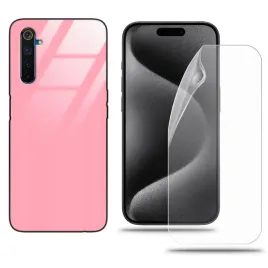 etui-do-realme-6-pro-case-rozowy-zestaw-folia-hydrozelowa-komplet-stylowy