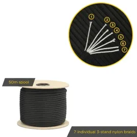 linka-edcx-4mm-paracord-550-black-50-m