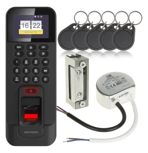 Zestaw RCP Rejestrator czasu pracy Hikvision czytnik szyfrator DS-K1T804AMF