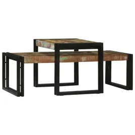 stolik-kawowy-2-pcs-wielokolorowe-lite-drewno-recyklingowe