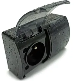 koala-gniazdo-podwojne-elektryczne-scienne-viplast-czarne-z-klapka-162-55