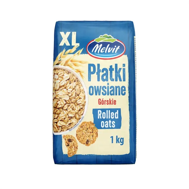 Melvit Płatki owsiane górskie XL 1kg