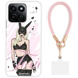 etui-do-honor-200-smart-case-kobiece-bitch-rozowa-skorzana-smycz-wzory