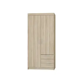 szafa-livio-2d-3s-90-cm-dab-sonoma-z-szufladami-pojemna-garderoba