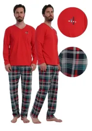 pizama-meska-bawelniana-vienetta-1xl-z-dlugim-rekawem-dlugie-spodnie