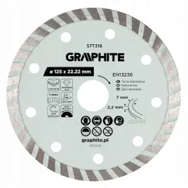 tarcza-57t318-diamentowa-do-ciecia-turbo-segment-graphite-125mm-sucho-mokro