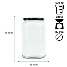 sloik-szklany-500ml-na-przetwory-dzem-miod-owsianke-z-zakretka-metal-82fi