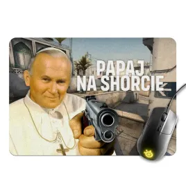 podkladka-pod-mysz-dla-gracza-smieszna-papiez-jan-pawel-ii-papaj-na-shorcie