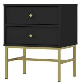 stolik-nocny-okinawa-iii-801-czarny-grafit-nogi-stelaz