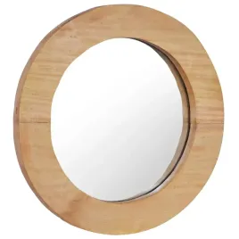 vidaxl-lustro-scienne-40-cm-drewno-tekowe-okragle