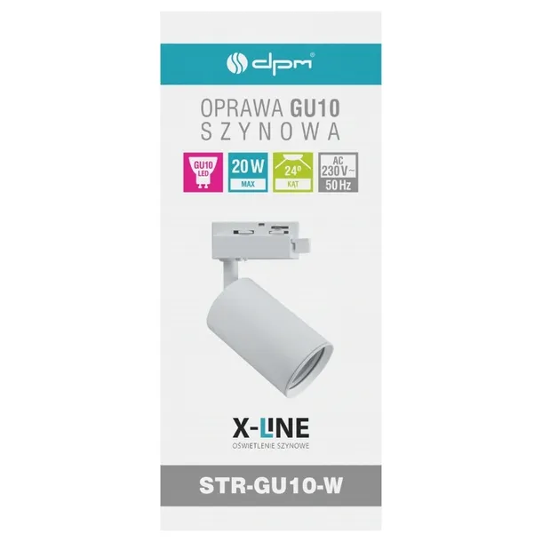 reflektor-szynowy-gu10-bialy-x-line-stan-opakowania-oryginalne