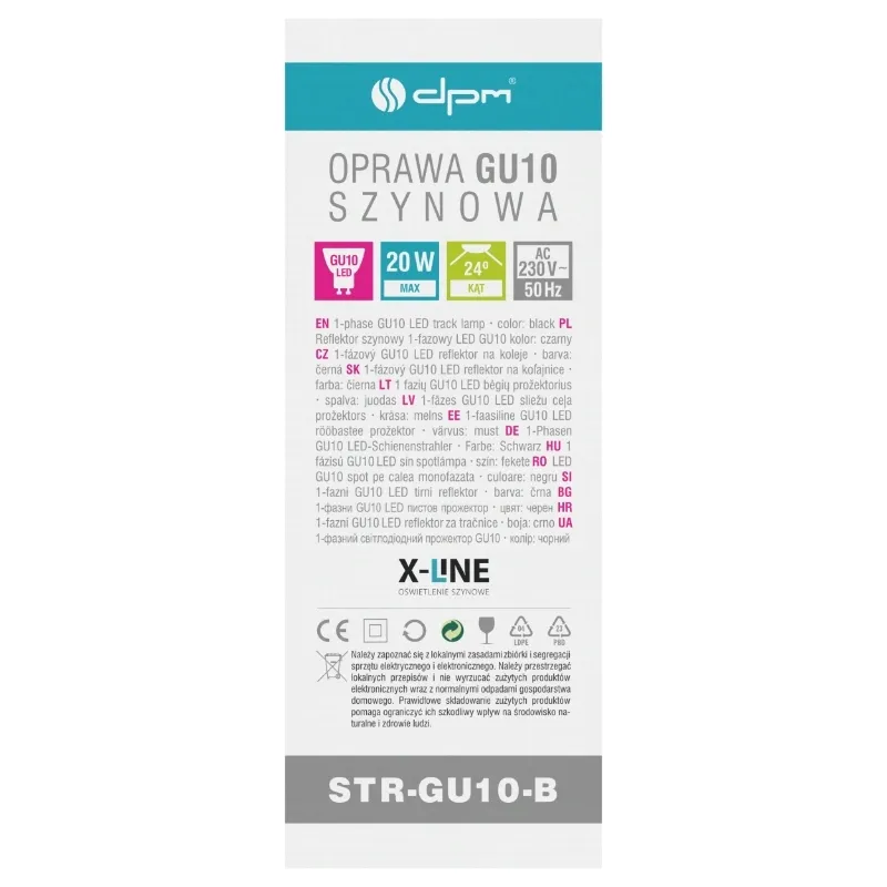 reflektor-szynowy-gu10-czarny-x-line-stan-nowy