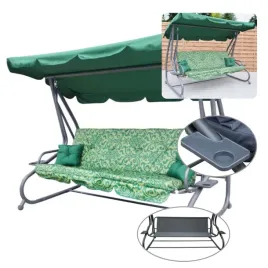 rodzinna-hustawka-ogrodowa-z-daszkiem-zielony-wzor-tekstylina-2x1-regul