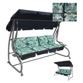 ogromna-hustawka-ogrodowa-siedzisko-plecionka-2x1-liscie-monstery