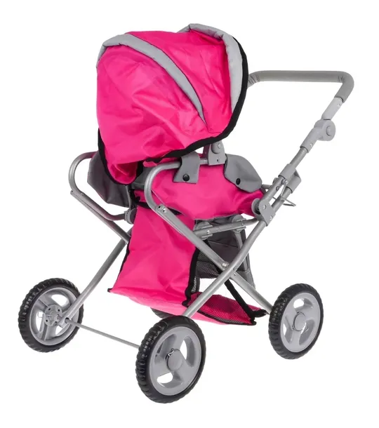 wozek-rozowy-2w1-material-plastik