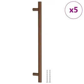 vidaxl-uchwyty-do-szafek-5-szt-braz-224-mm-stal-nierdzewna