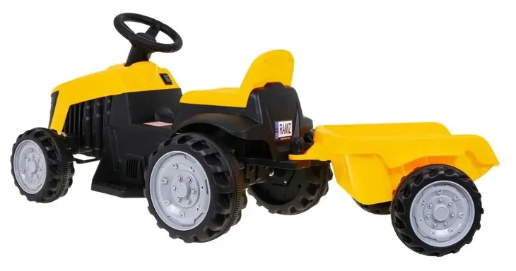 traktor-z-przyczepa-zolty-kolor-zolty